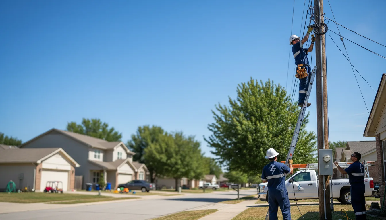 Residential electrician providing installation services in Hamilton, MO